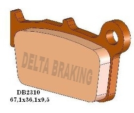 DELTA BRAKING BREMSBELÄGE DB2310 MX-D (Heavy Duty)